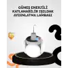 AsilTech Güneş Enerjili Katlanabilir 5 Kanatlı Solar Bahçe Lambası