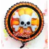 AsilTech Halloween Kuru Kafa Folyo Balon 18 inç