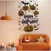 AsilTech Halloween Temalı Balkabaklı Duvar Sticker Seti