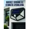 AsilTech Hareket Sensörlü Güneş Enerjili Duvar Lambası Dış Mekan İçin Güçlü LED Aydınlatma