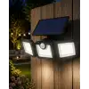 AsilTech Hareket Sensörlü Solar Bahçe Lambası Güçlü LED Duvar Projektörü