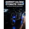 AsilTech Hareketle Yanan LED Sibop Işığı 4lü Araç Lastik Lambası