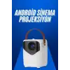 AsilTech HD Ayaklı Portatif Projeksiyon Cihazı Android İşlemcili Sinema Projektörü