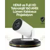 AsilTech HDMI ve USB Girişli Uzun Ömürlü Ampullü Projeksiyon