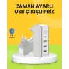 AsilTech Hızlı Şarj Destekli Zaman Ayarlı USB Şarj Adaptörü