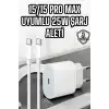 AsilTech İOS Uyumlu Type-C Girişli Hızlı Şarj 15/15 Pro Max Adaptör ve Kablosu