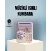 AsilTech Işıklı Sesli Şifreli Otomatik Para Çeken Kumbara Mor