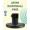 AsilTech Isıya Dayanıklı PC Gövdeli Akım Korumalı Priz 4 USB
