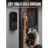AsilTech Kablosuz Akıllı Kapı Zili Gece Görüşlü Wi-Fi Güvenlik Kameralı Kapı Zili