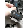 AsilTech Kablosuz Bluetooth Aux Araç Kiti Siyah Hafıza Kartlı