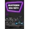 AsilTech Kablosuz Bluetooth Bağlantılı Kulaklık ve Dokunmatik Ekran Akıllı Saat Arama Cevaplama