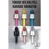 AsilTech Kablosuz Bluetooth Karaoke Mikrofon USB ve AUX Girişli, Yüksek Ses Kalitesi