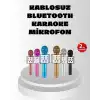 AsilTech Kablosuz Bluetooth Karaoke Mikrofon  Yankı Efektli