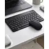 AsilTech Kablosuz Bluetooth Klavye Mouse Seti Wireless Sessiz İnce Tasarım Çoklu Uyumlu
