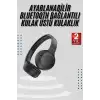 AsilTech Kablosuz Bluetooth Kulaklık Kulak Üstü Ayarlanabilir Uzun Ömürlü