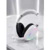 AsilTech Kablosuz Bluetooth Mikrofonlu Beyaz Kulaklık  RGB Işıklı
