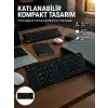 AsilTech Kablosuz Katlanabilir Bluetooth Klavye Telefon Tablet Bilgisayar Uyumlu