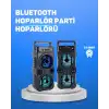 AsilTech Kablosuz LED Işıklı Bluetooth Hoparlör – FM Radyolu, Mikrofon Girişli
