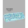 AsilTech Kablosuz Retro Klavye ve Mouse Seti – 104 Tuşlu, Sessiz Yazım