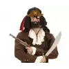 AsilTech Kahve Şapkalı Pipolu Jack Sparrow Gözlüğü