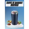 AsilTech Kahve ve Baharat Öğütücü Kolay Temizlenebilir Paslanmaz Çelik Taşınabilir
