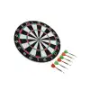 AsilTech Kaliteli Ahşap Dart Tahtası 12 İnç  4 Dart Ok Seti
