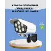 AsilTech Kamera Görünümlü Solar LED Lamba Hareket Sensörlü Uzaktan Kumandalı Bahçe Duvar Aydınlatması