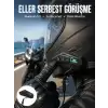 AsilTech Kask Kulaklığı Motosiklet Intercom Interkom Dinleme Konuşma Özellikli Su Geçirmez