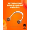 AsilTech Katlanabilir Asılabilir Fan | USB Şarjlı, 3 Vitesli Sessiz Mini Fan