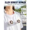 AsilTech Katlanabilir Asılabilir Fan USB Şarjlı Hafif ve Sessiz Tasarım