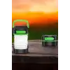 AsilTech Katlanabilir Kamp Lambası Solar Fener Görünümlü 3 Kademeli Şarjlı