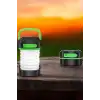 AsilTech Katlanabilir Kamp Lambası Solar Fener Görünümlü 3 Kademeli Şarjlı