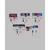 AsilTech Kayan Yazı Destekli RGB LED Reklam Paneli USB ile Kolay Kurulumlu
