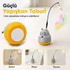 AsilTech Kedi Şekilli Dönen Peluş Balıklı Olta Oyuncağı