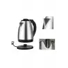 AsilTech Kettle Su Isıtıcı C F Priz Uyumlu 220 - 240 V Paslanmaz Çelik Kablolu