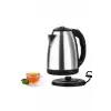 AsilTech Kettle Su Isıtıcı C F Priz Uyumlu 220 - 240 V Paslanmaz Çelik Kablolu