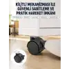 AsilTech Kilitli Mini Tekerlek Ayak 4 cm 4’lü Set