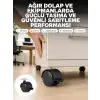 AsilTech Kilitli Mobilya Tekerleği 6 cm 4’lü Kolay Kurulum