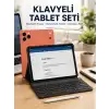 AsilTech Klavyeli Tablet PC Kalem Kılıf ve Ekran Koruyucu Hediyeli Android Set