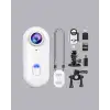 AsilTech Kompakt 4K Aksiyon Kamerası Suya Dayanıklı WiFi ve 120° Geniş Açı