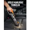AsilTech Kompakt Kablosuz Süpürge Güçlü Çekiş ve Düşük Ses Seviyesi