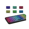 AsilTech Kompakt Siyah RGB Işıklı Bluetooth Mini Klavye