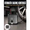 AsilTech Kompakt Tasarımlı LED Işıklı Taşınabilir Hava Kompresörü Yeni Nesil