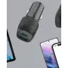 AsilTech Kompakt Tasarımlı Type-C + USB Girişli Araç Şarj Başlığı