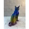 AsilTech Koyu Rainbow Kedi Biblo Modern Salon ve Raf Dekoru