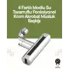 AsilTech Krom Musluk Başlığı | 4ü 1 Arada Su Çıkışı | Kolay Montajlı