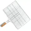 AsilTech Küçük Boy Mangal Izgarası - 35x20 cm - Ahşap Saplı