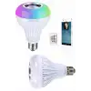 AsilTech Kumandalı RGB Led Işık Bluetooth Hoparlör Ses Lambası Renkli Ampul