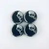 AsilTech Kuru Kafa Ghost Damla Geçme Jant Göbek Kapağı 4’lü Set 55/58mm Siyah