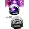 AsilTech Led Işık Disko Topu Bluetooth Hoparlörlü USB Müzik Çalar Kumandalı